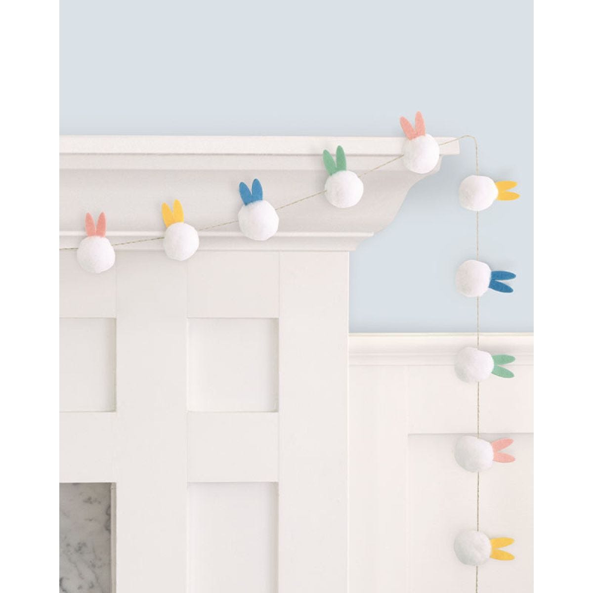 Bunny Ears Pom Pom Garland - 2m