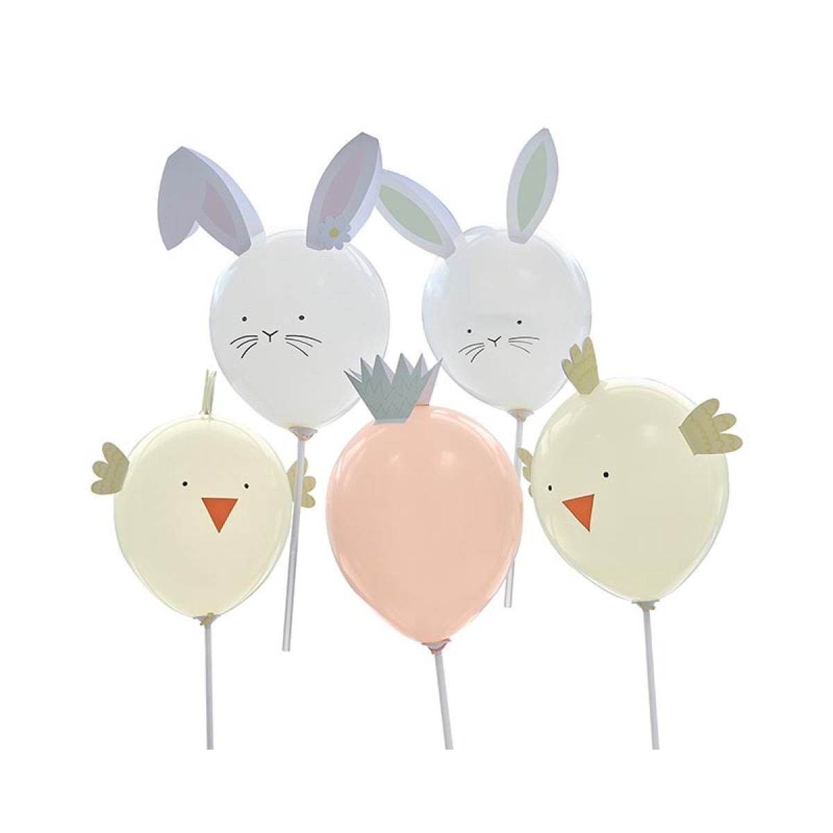 Easter Print Balloons - 12" Latex (5pk)