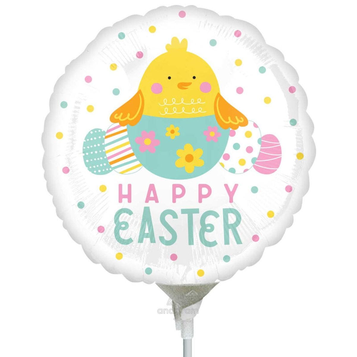 Happy Easter Mini Airfilled Balloon - 9" Foil