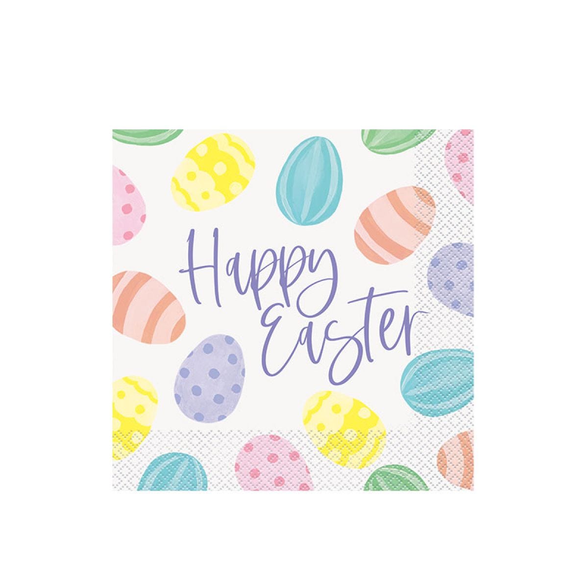 Happy Easter Eggs Napkins (16pk)
