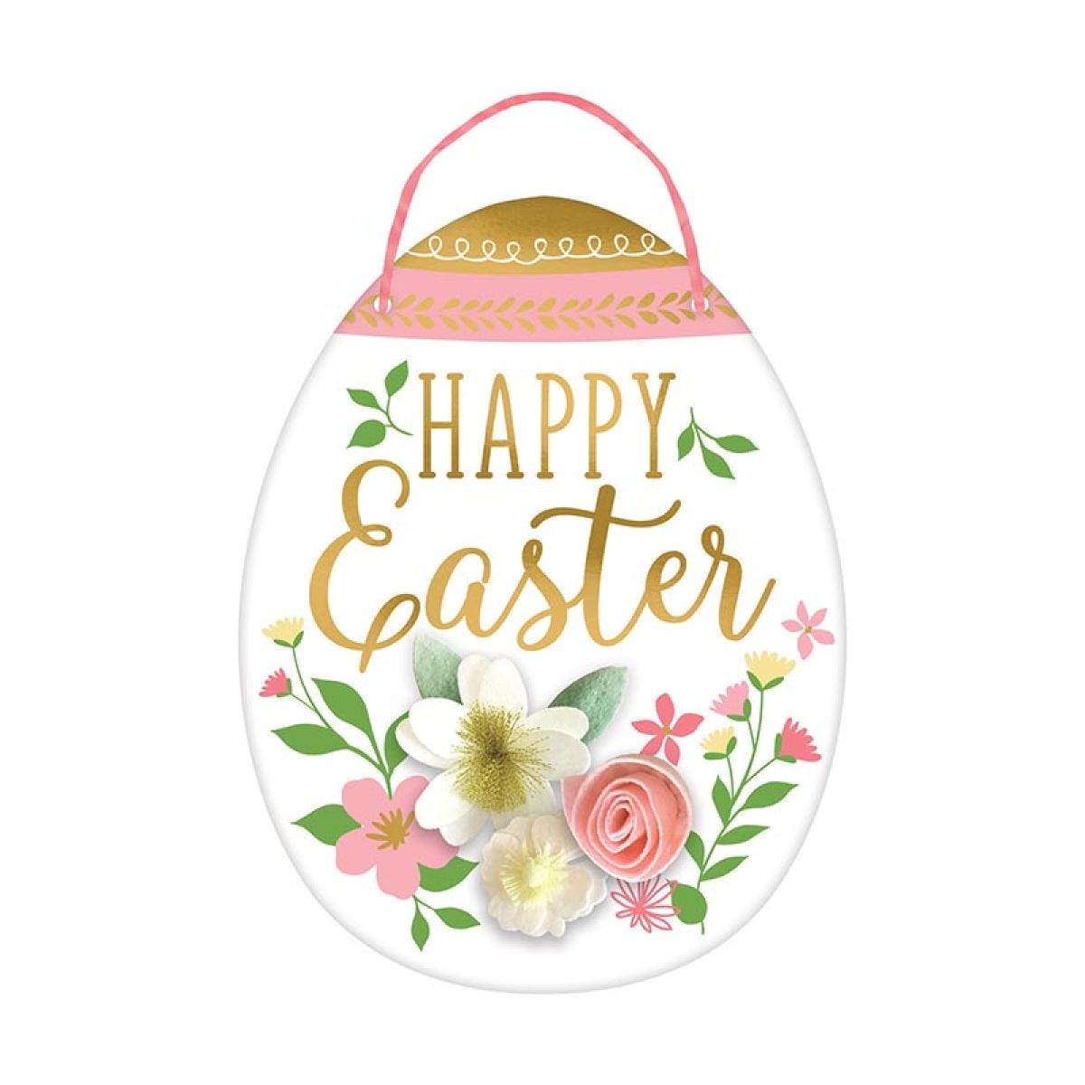 Happy Easter MDF Hanging Sign - 34cm