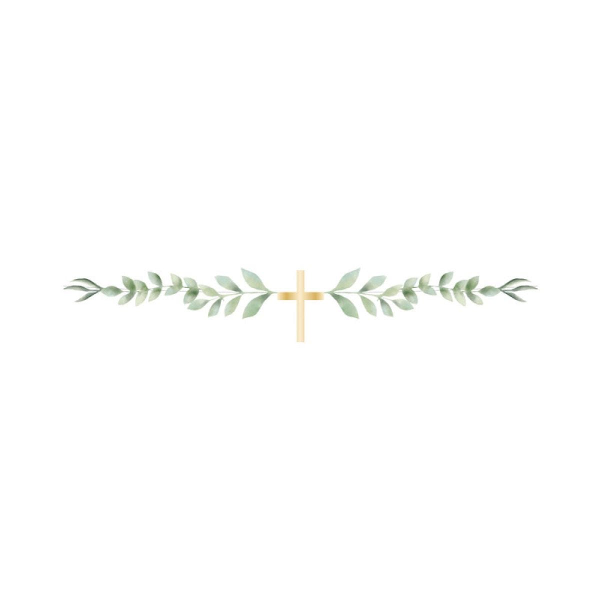 Botanical Celebration Cross Paper Garland - 1m