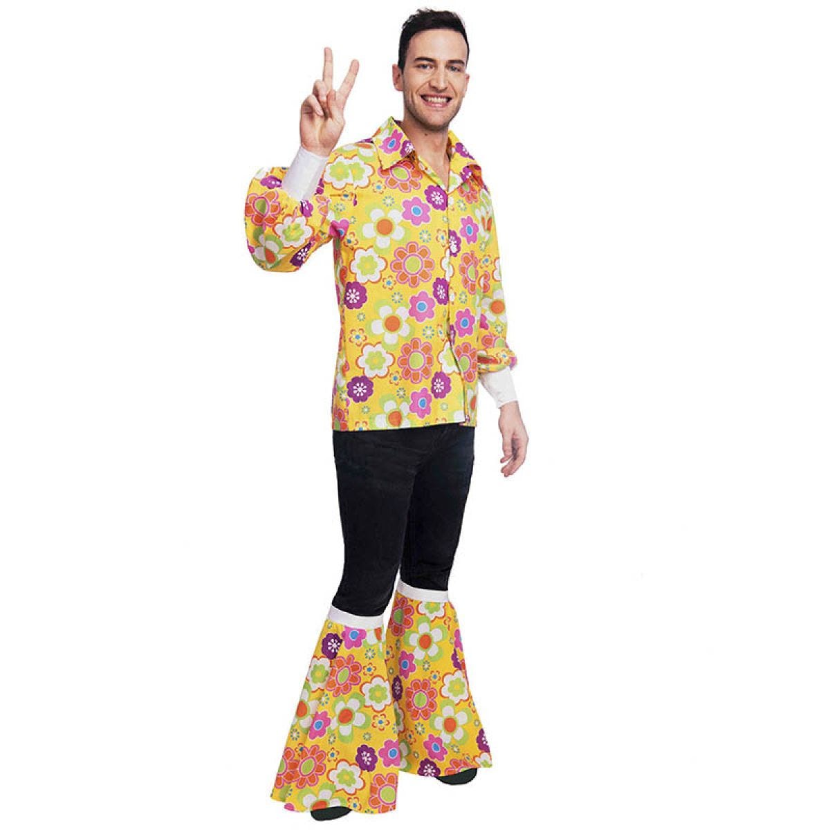 60&apos;s Flower Shirt - Adult Costume