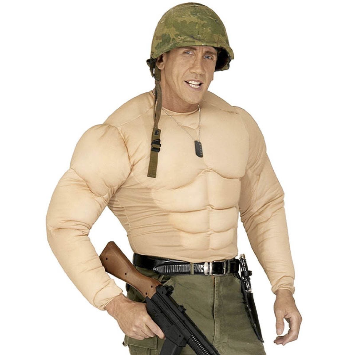 Padded Muscle Shirt  - Adult Costume
