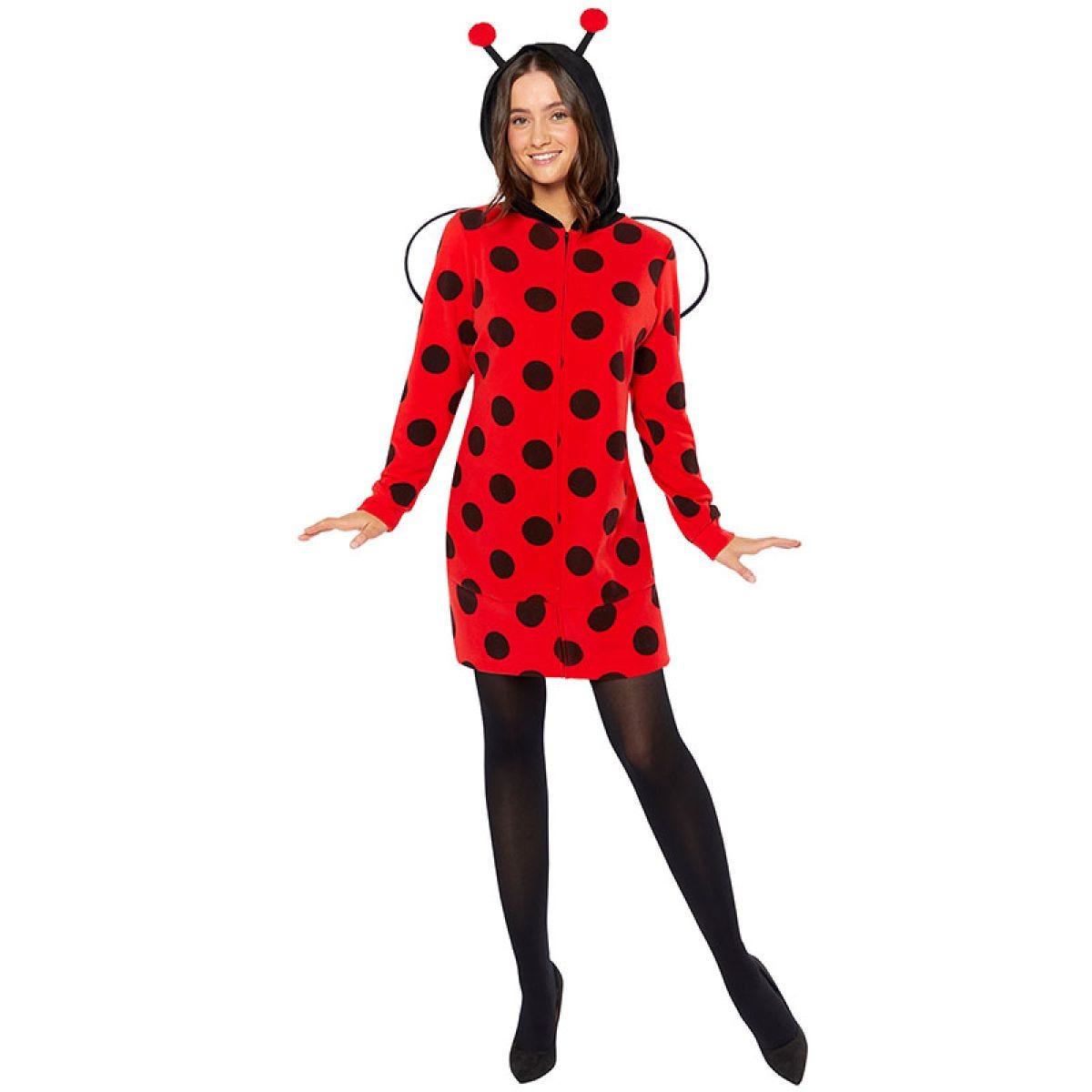 Ladybug Fleece Dress - Adult Costume