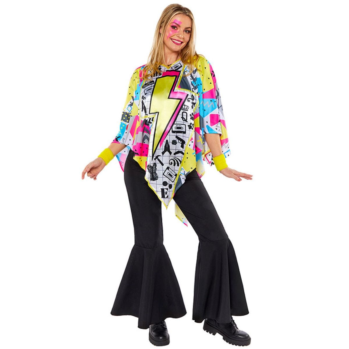 80s Retro Poncho - Adult Costume