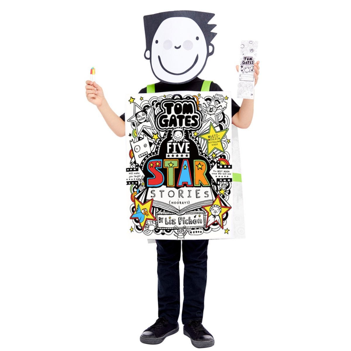 Tom Gates Colour in Tabard - Child Costume