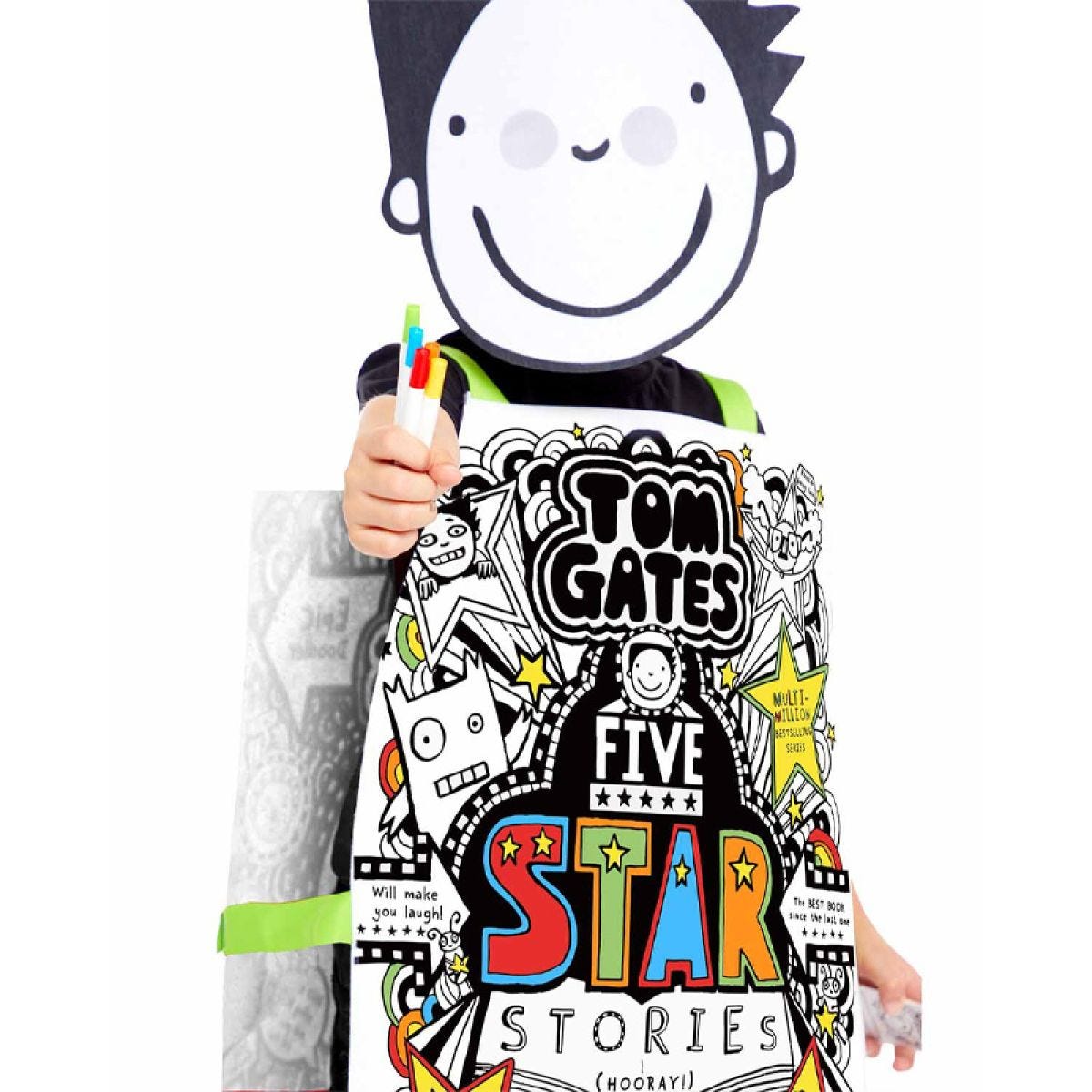 Tom Gates Colour in Tabard - Child Costume