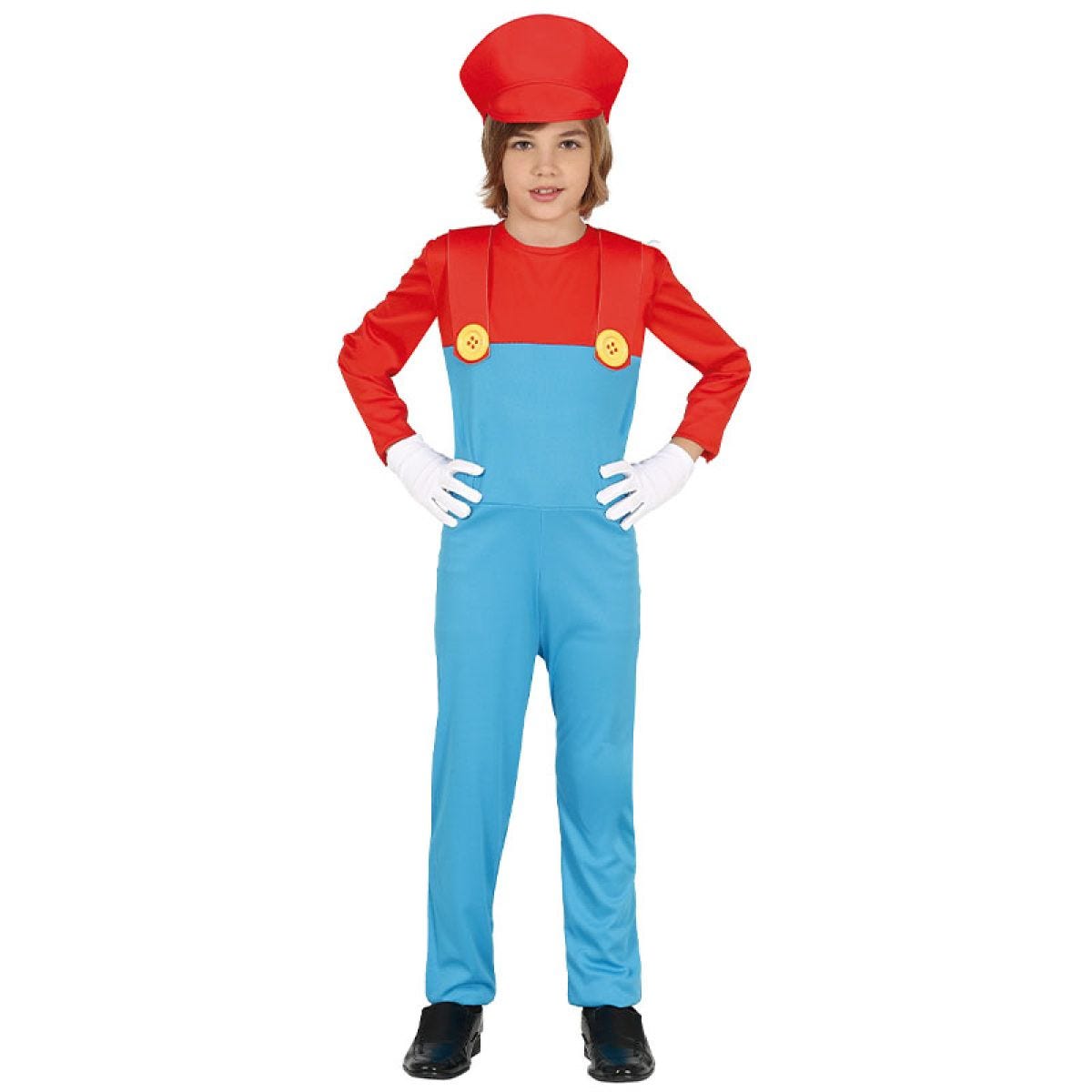 Gaming Red Plumber - Child Costume