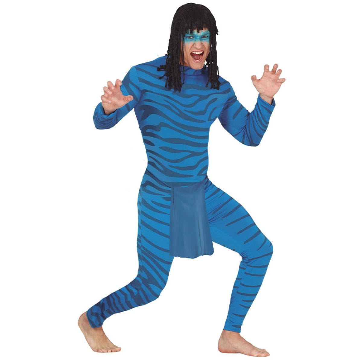 Blue Skinned Humaniod - Adult Costume