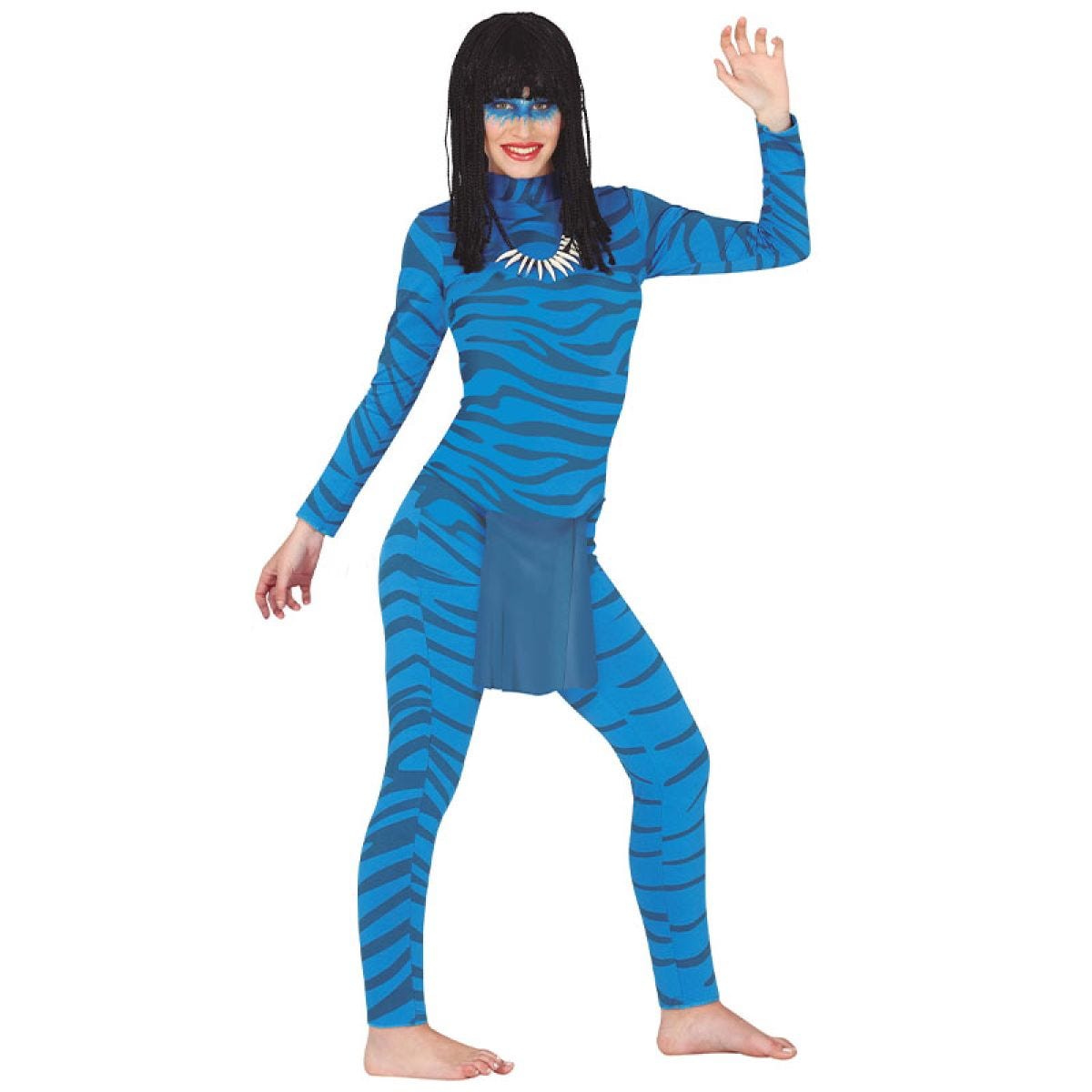 Blue Skinned Humaniod Womens- Adult Costume