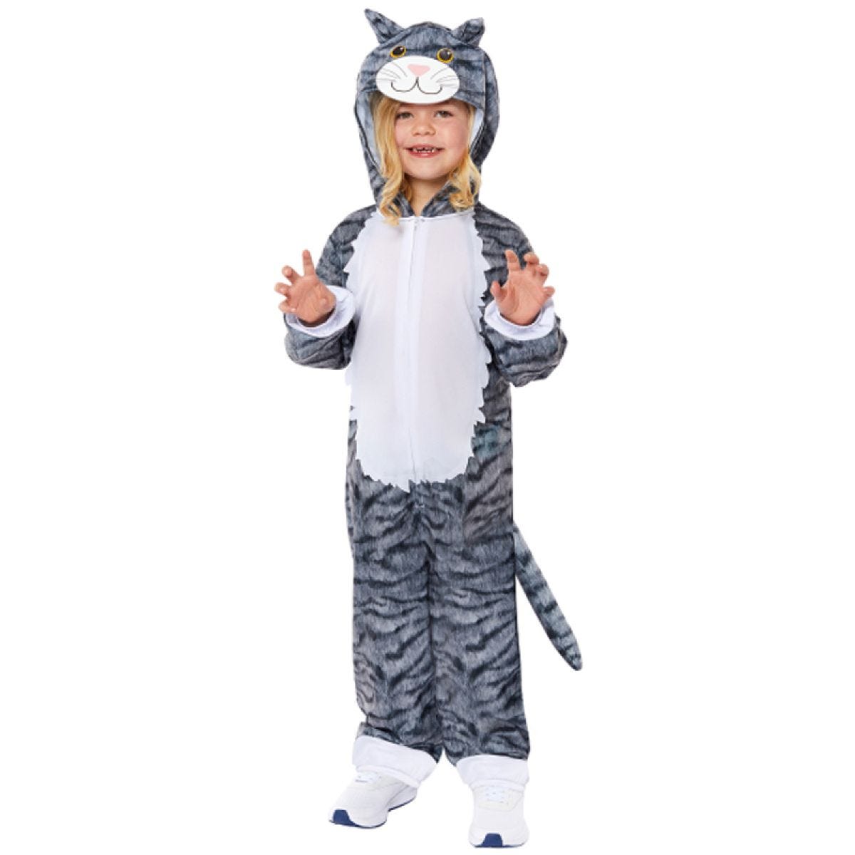 Grey Tabby Cat Jumpsuit