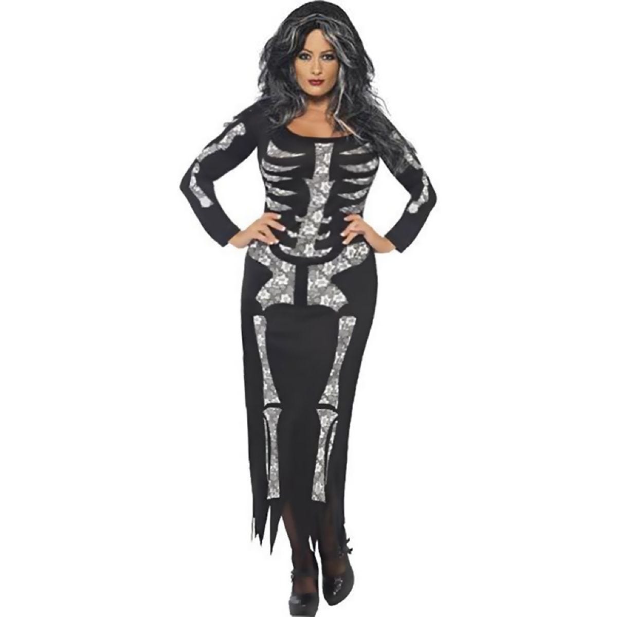 Skeleton Tube Dress - Adult Costume