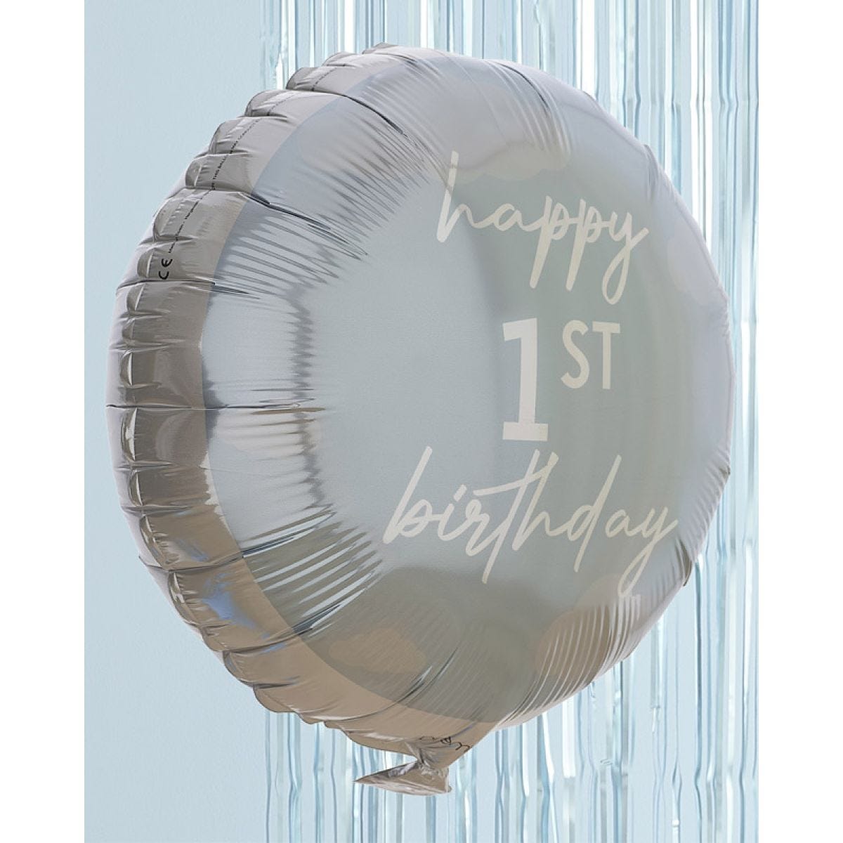 1st Birthday Blue &apos;Happy 1st Birthday&apos; Balloon - 18" Foil