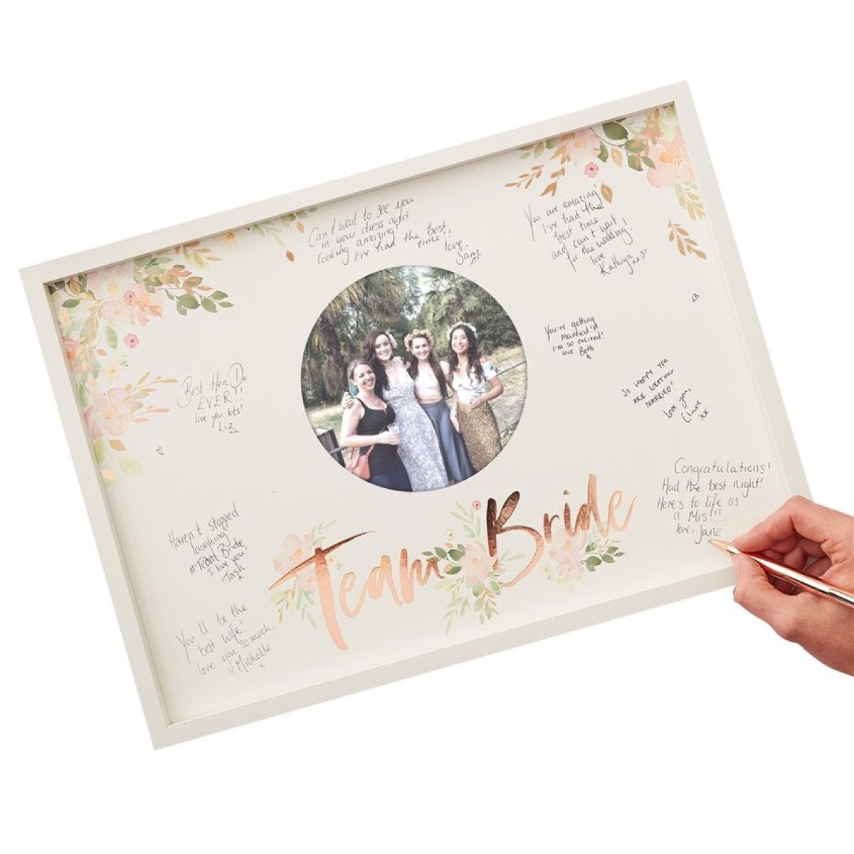 Floral Hen Party Guest Book