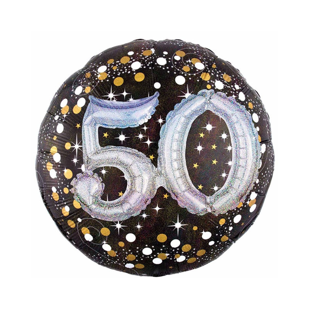 Sparkling Celebration 50th Birthday 3D Balloon - 32" Foil