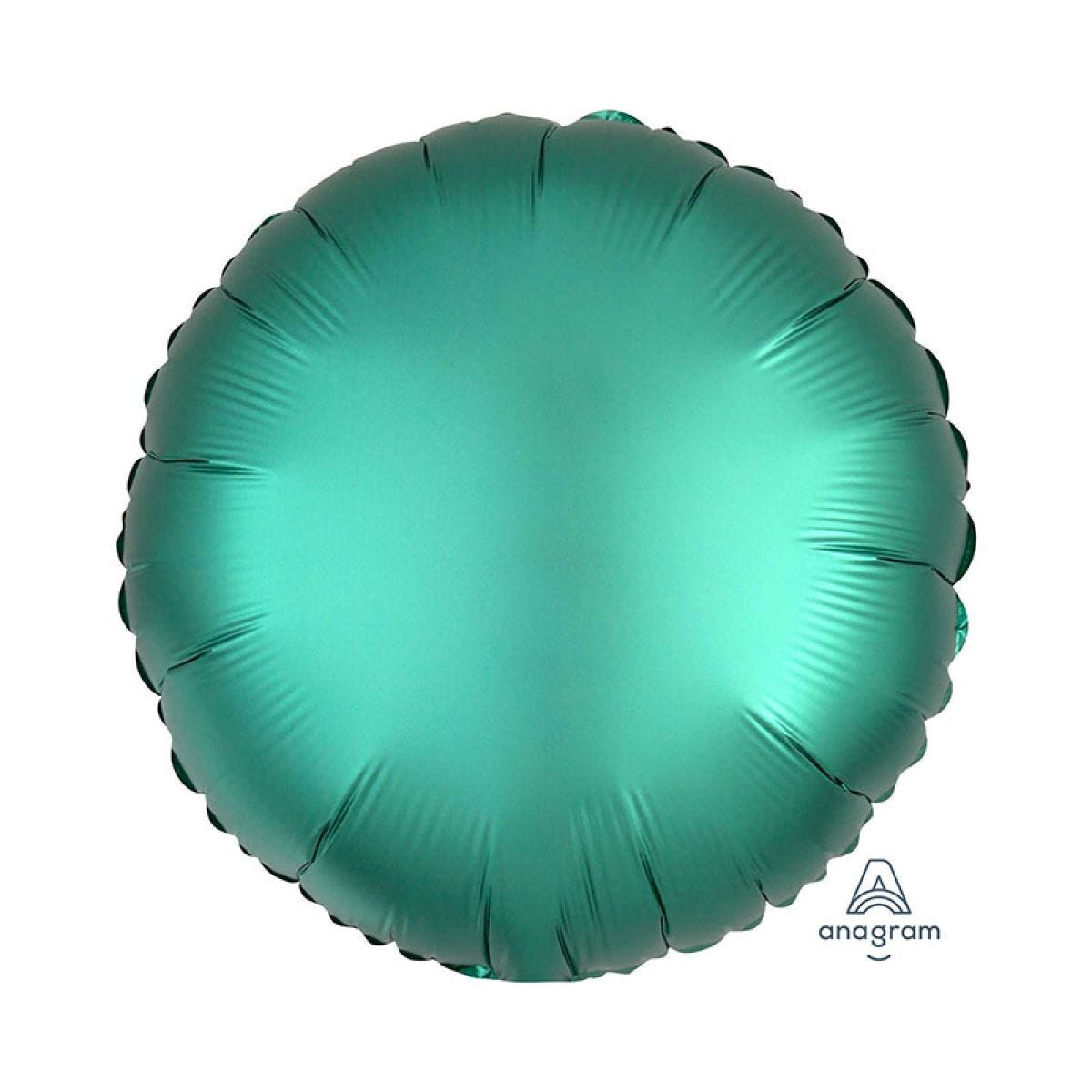 Jade Satin Luxe Circle Foil Balloon - 18" unpackaged