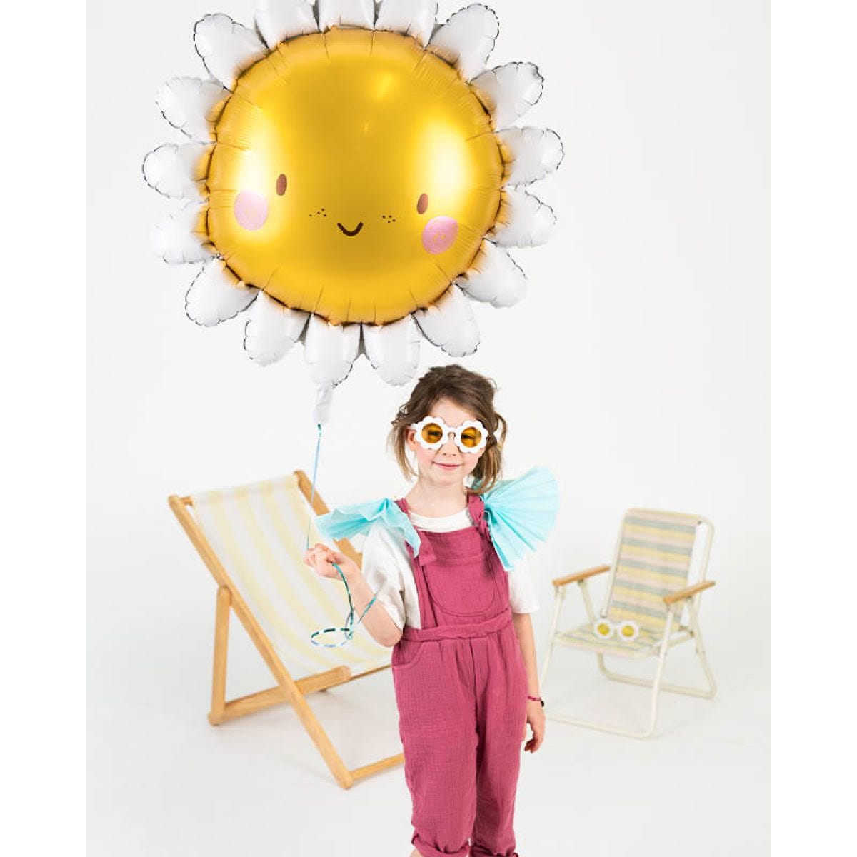 Smiley Sunshine Shape Balloon - 27.5" Foil