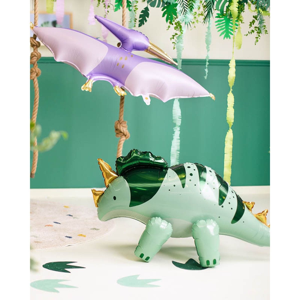 Cute Triceratops Shape Balloon - 36.5" Foil