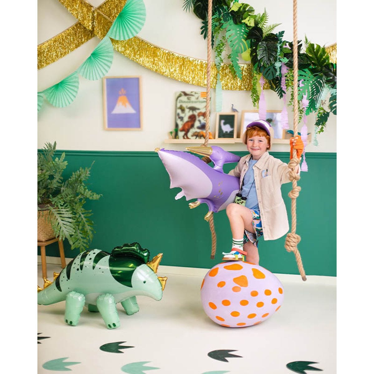 Cute Triceratops Shape Balloon - 36.5" Foil