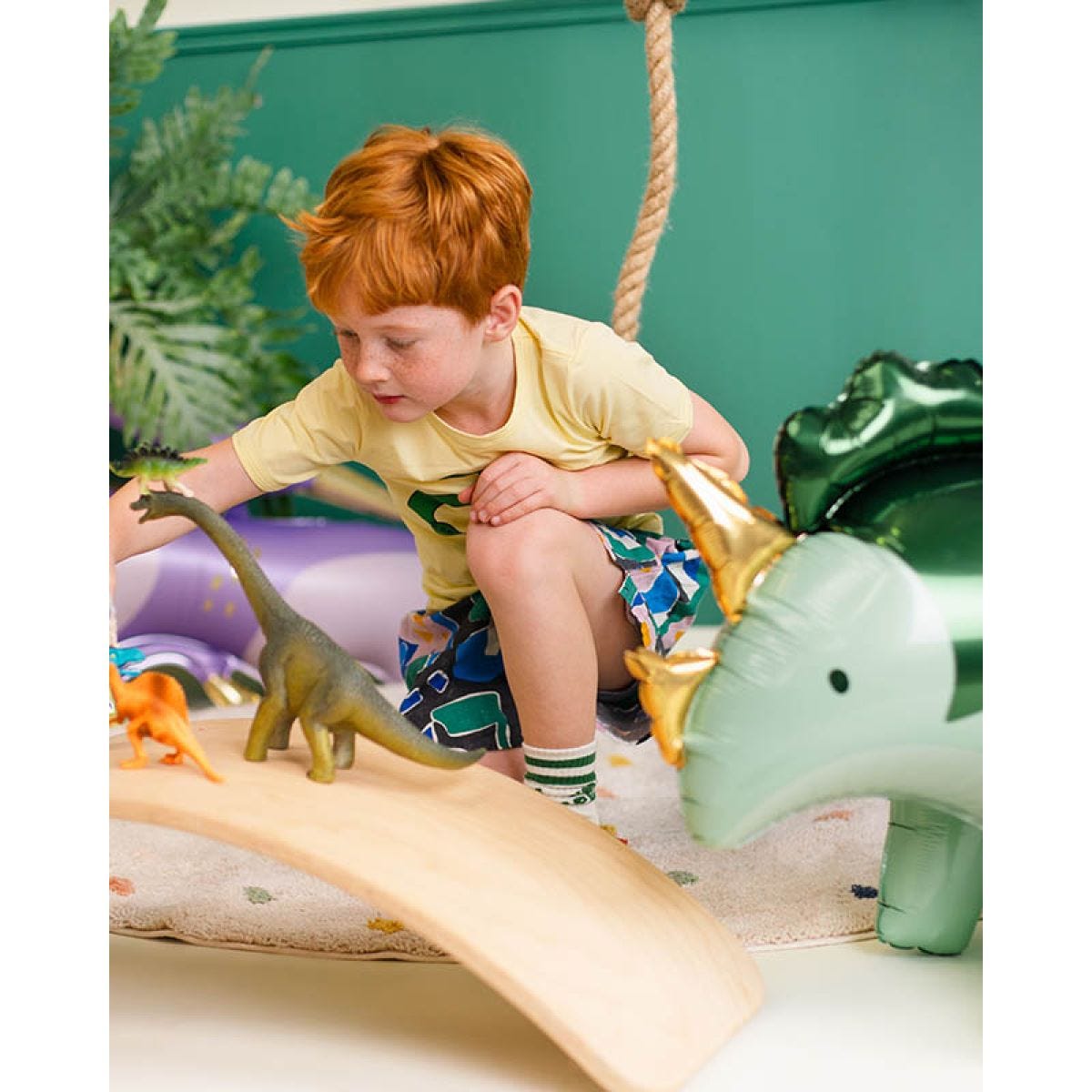 Cute Triceratops Shape Balloon - 36.5" Foil