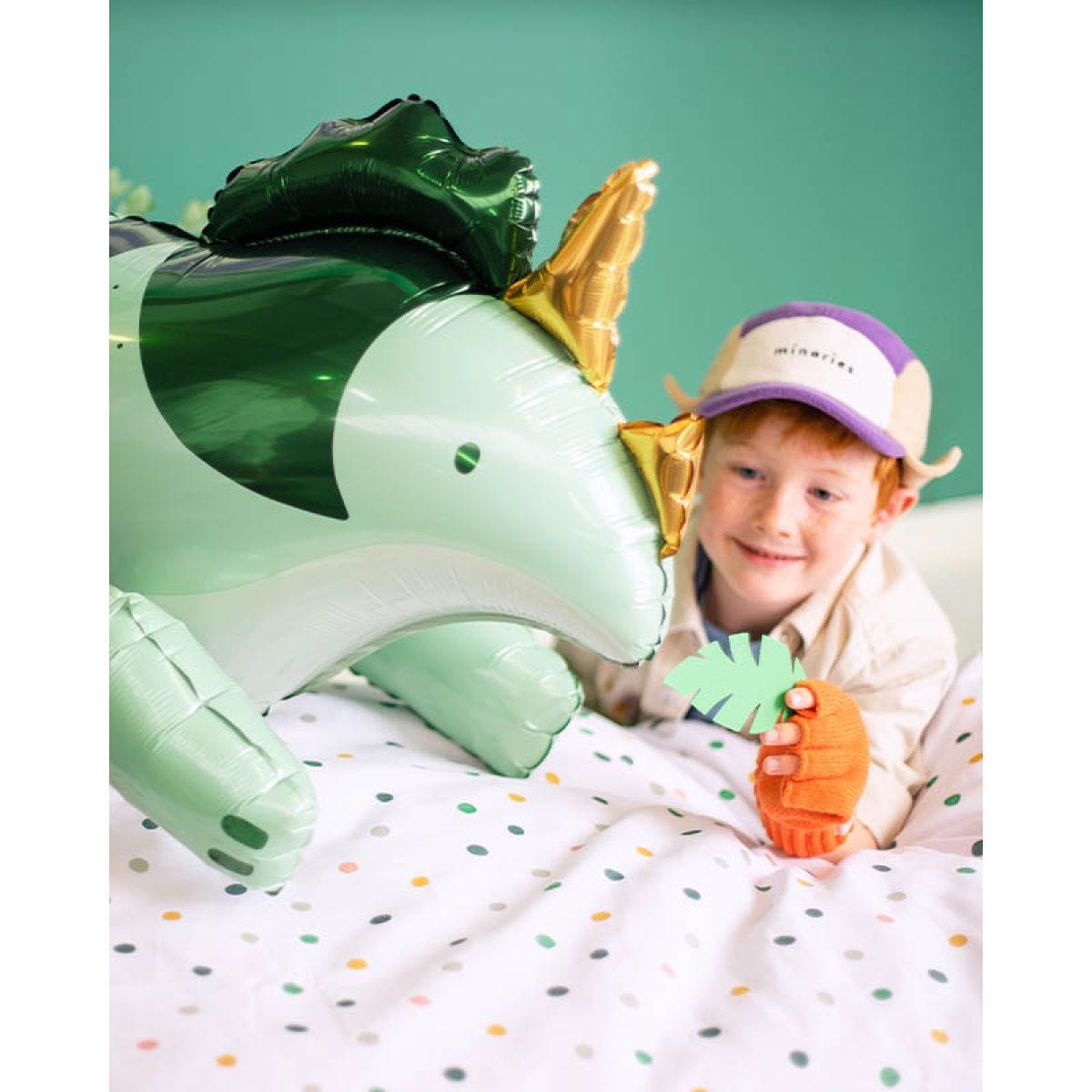 Cute Triceratops Shape Balloon - 36.5" Foil