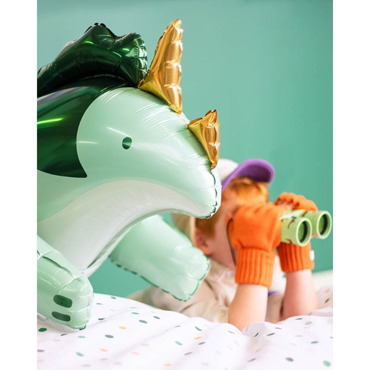 Cute Triceratops Shape Balloon - 36.5" Foil