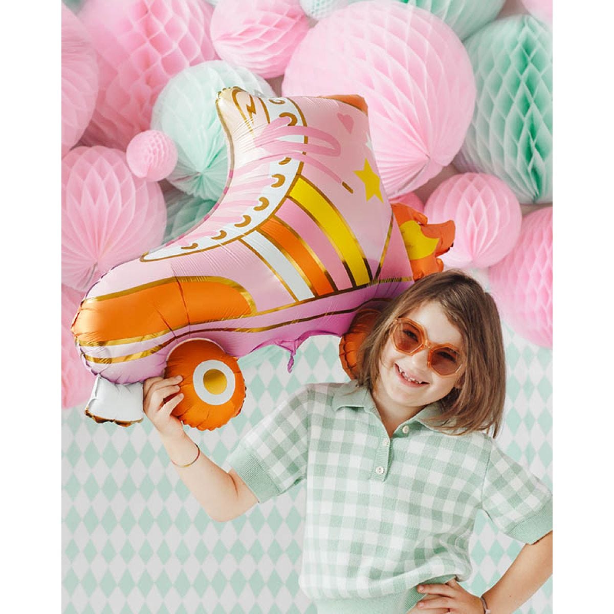 Retro Roller Skate Shape Balloon - 29" Foil