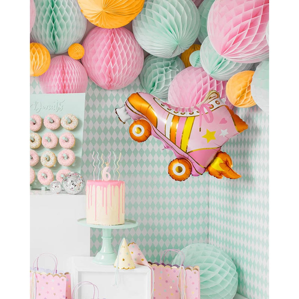 Retro Roller Skate Shape Balloon - 29" Foil