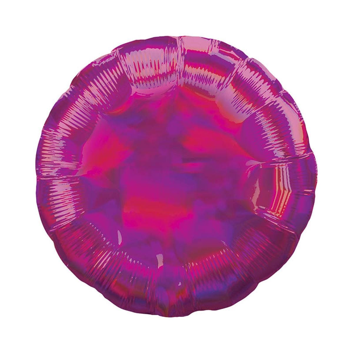 Iridescent Magenta Round Balloon - 18" Foil