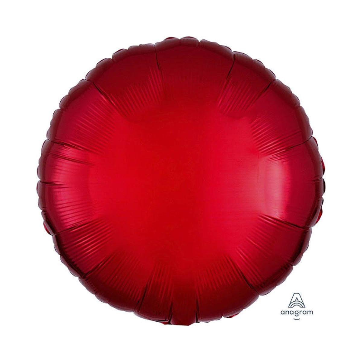 Metallic Red Round Balloon - 18" Foil