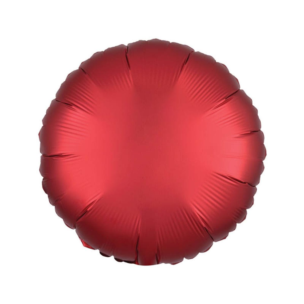 Satin Sangria Red Round Balloon - 18" Foil
