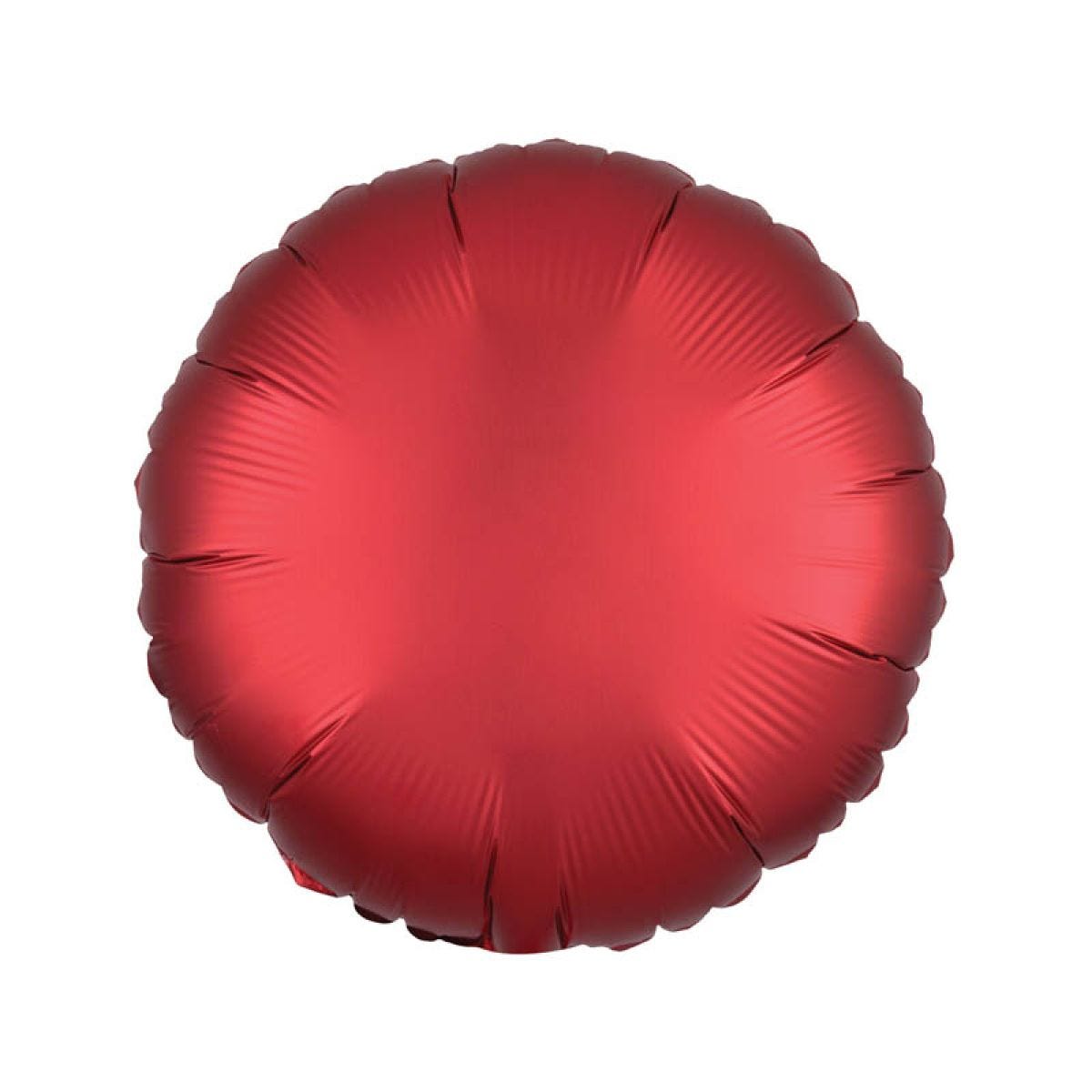 Satin Sangria Red Round Foil Balloon - 18" Foil