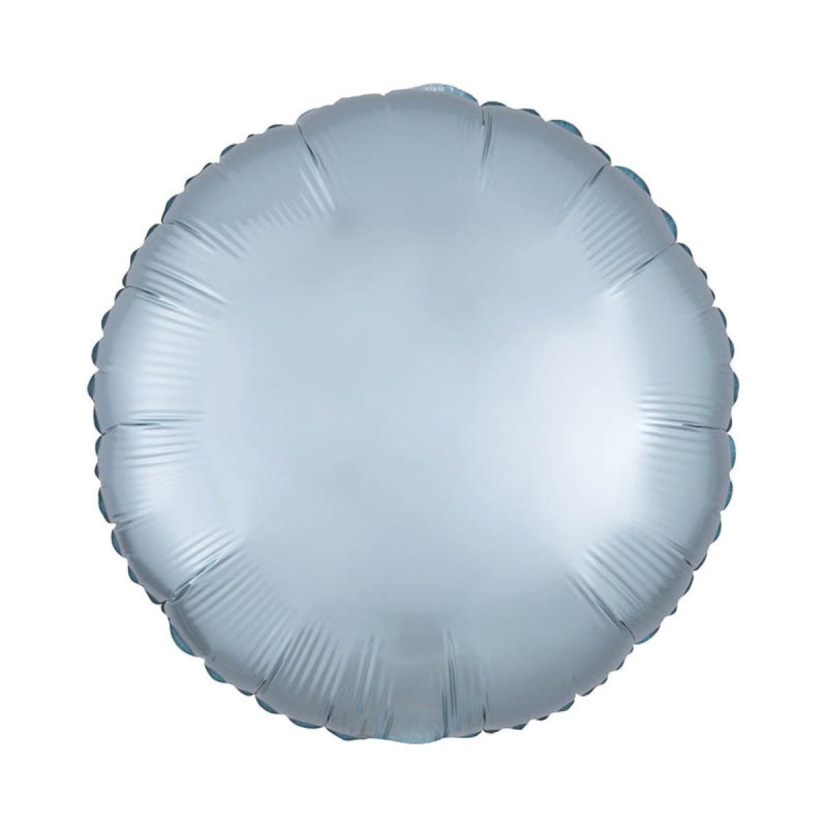 Satin Luxe Pastel Blue Round Balloon - 18" Foil