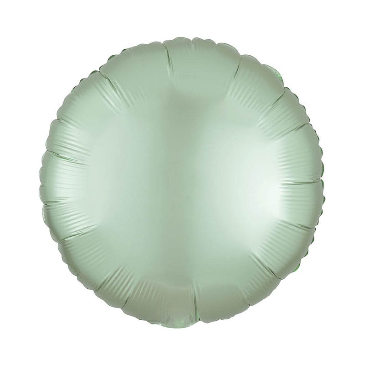 Satin Mint Green Round Foil Balloon - 18" Foil
