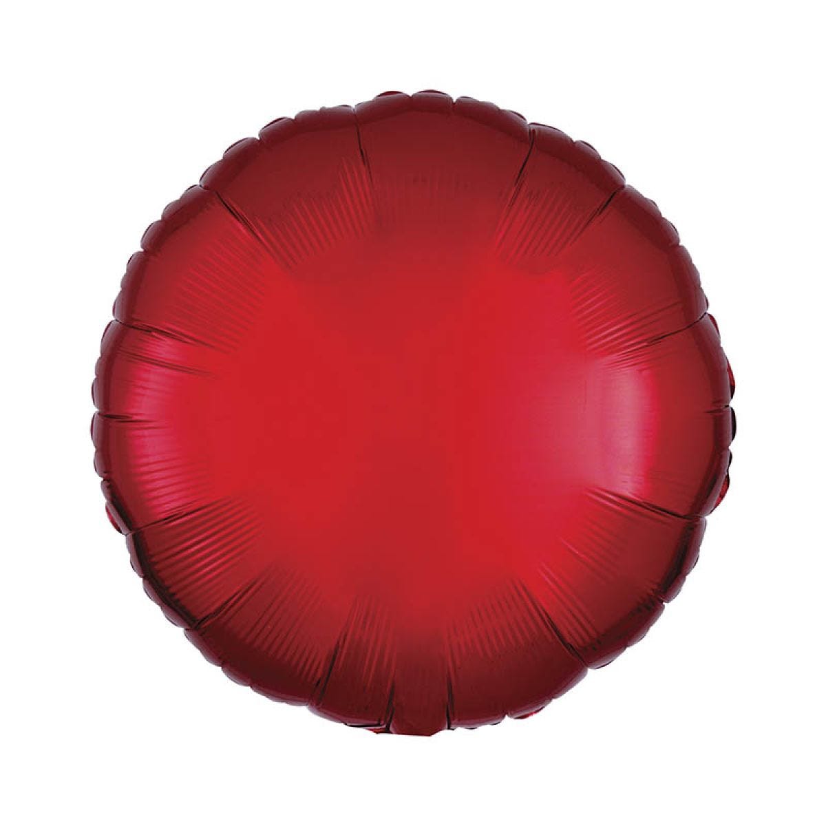 Metallic Red Round Foil Balloon - 18" Foil