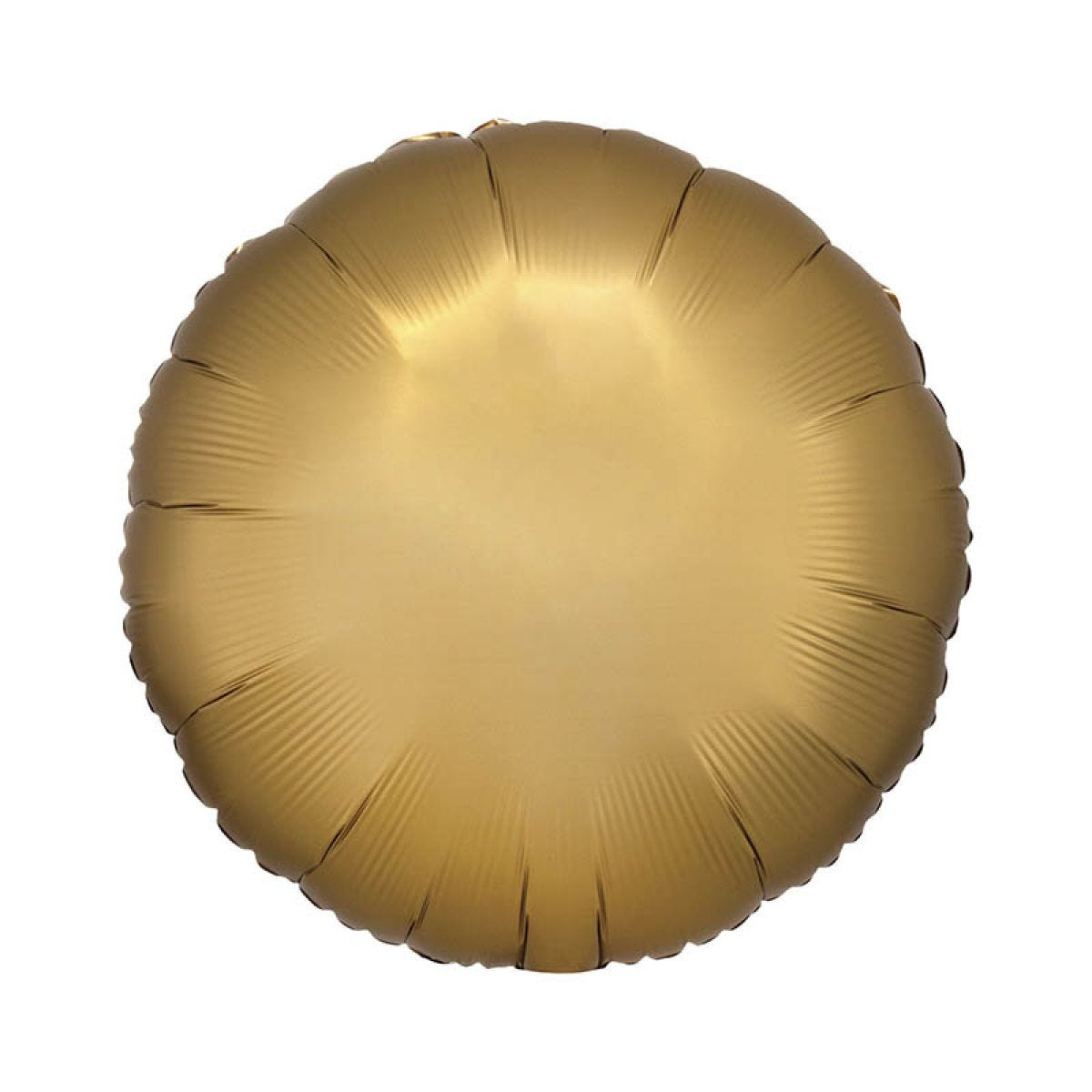 Silk Lustre Gold Round Balloon - 18" Foil (Unpackaged)