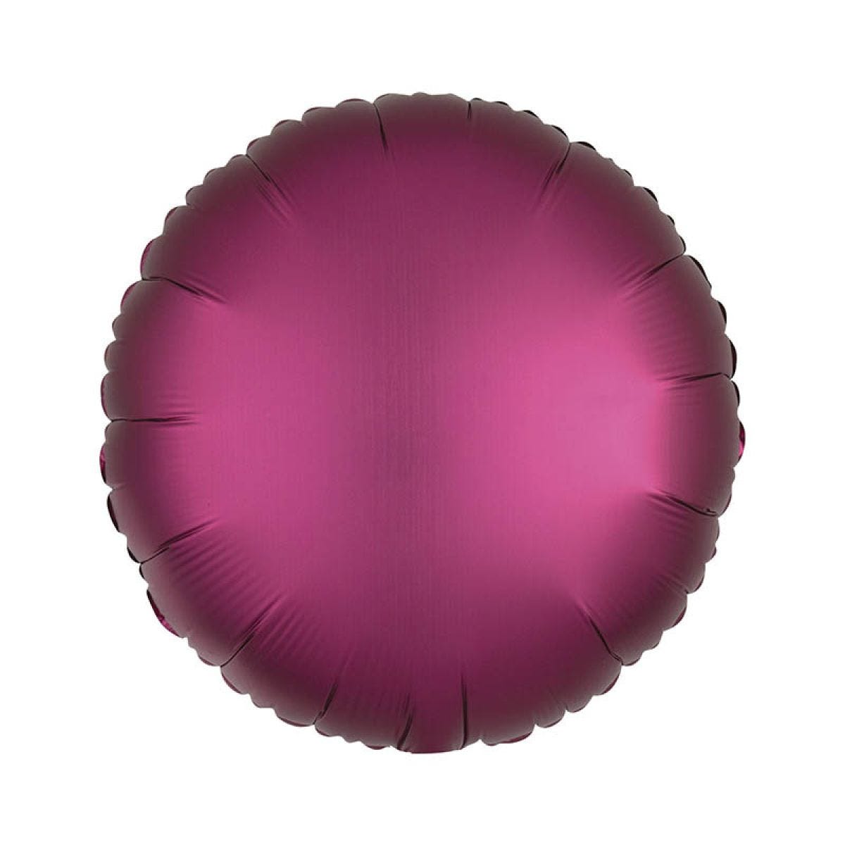 Silk Lustre Pomegranate Pink Round Balloon - 18" Foil (Unpackaged)