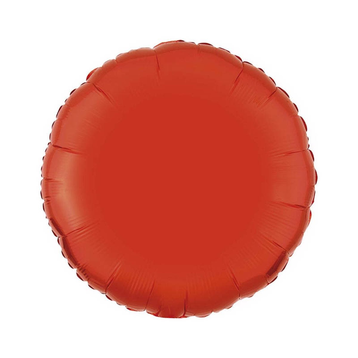 Orange Round Foil Balloon - 18" Foil (Unpackaged)