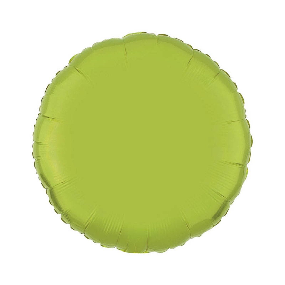 Lime Green Round Foil Balloon - 18" Foil (Unpackaged)