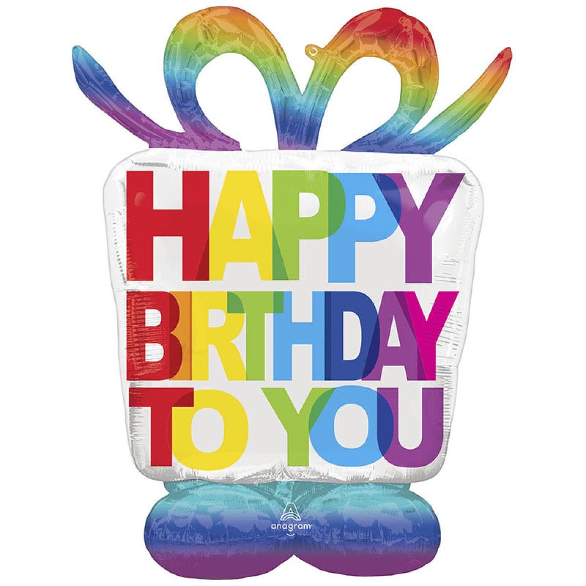 Birthday Present Airloonz Foil Balloon - 50" x 38"