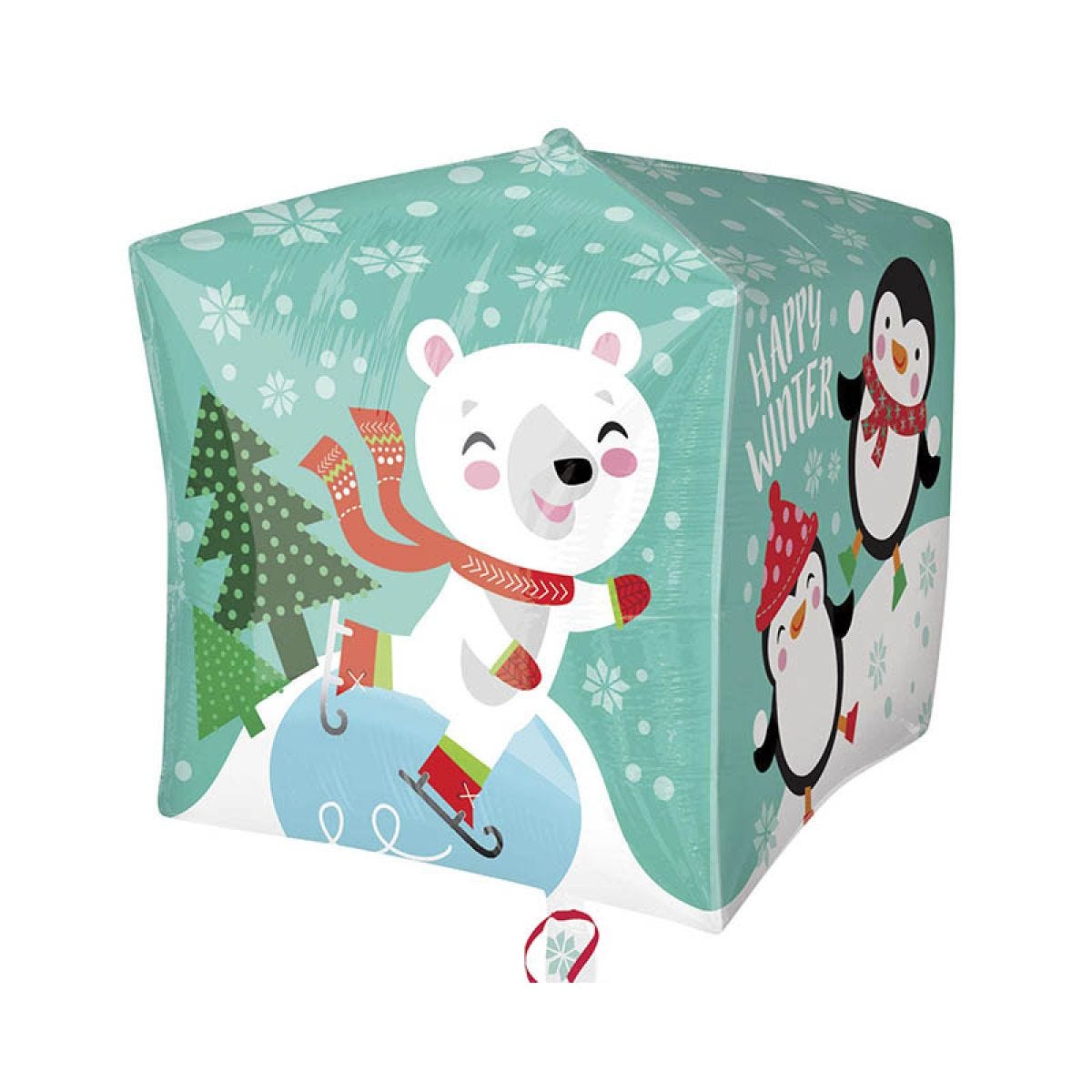 Penguin & Bear Cubez Foil Balloon - 15"