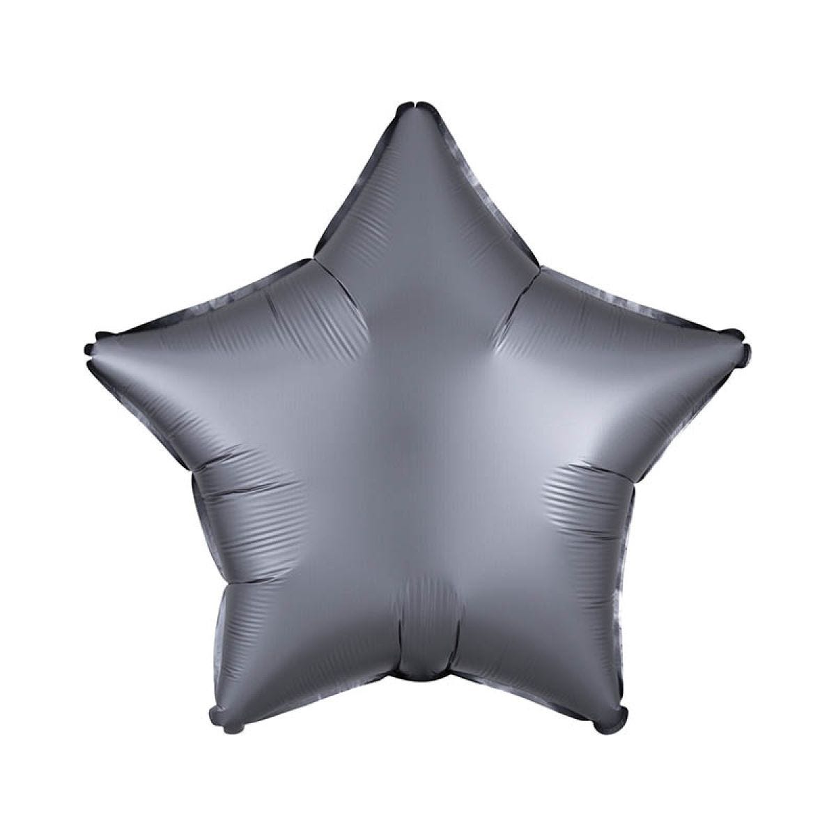 Satin Graphite Star Balloon - 18" Foil