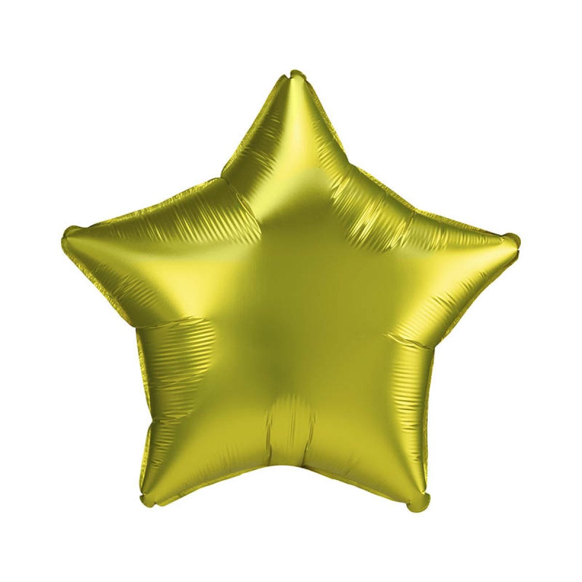 Satin Lemon Star Balloon - 18" Foil (Unpackaged)