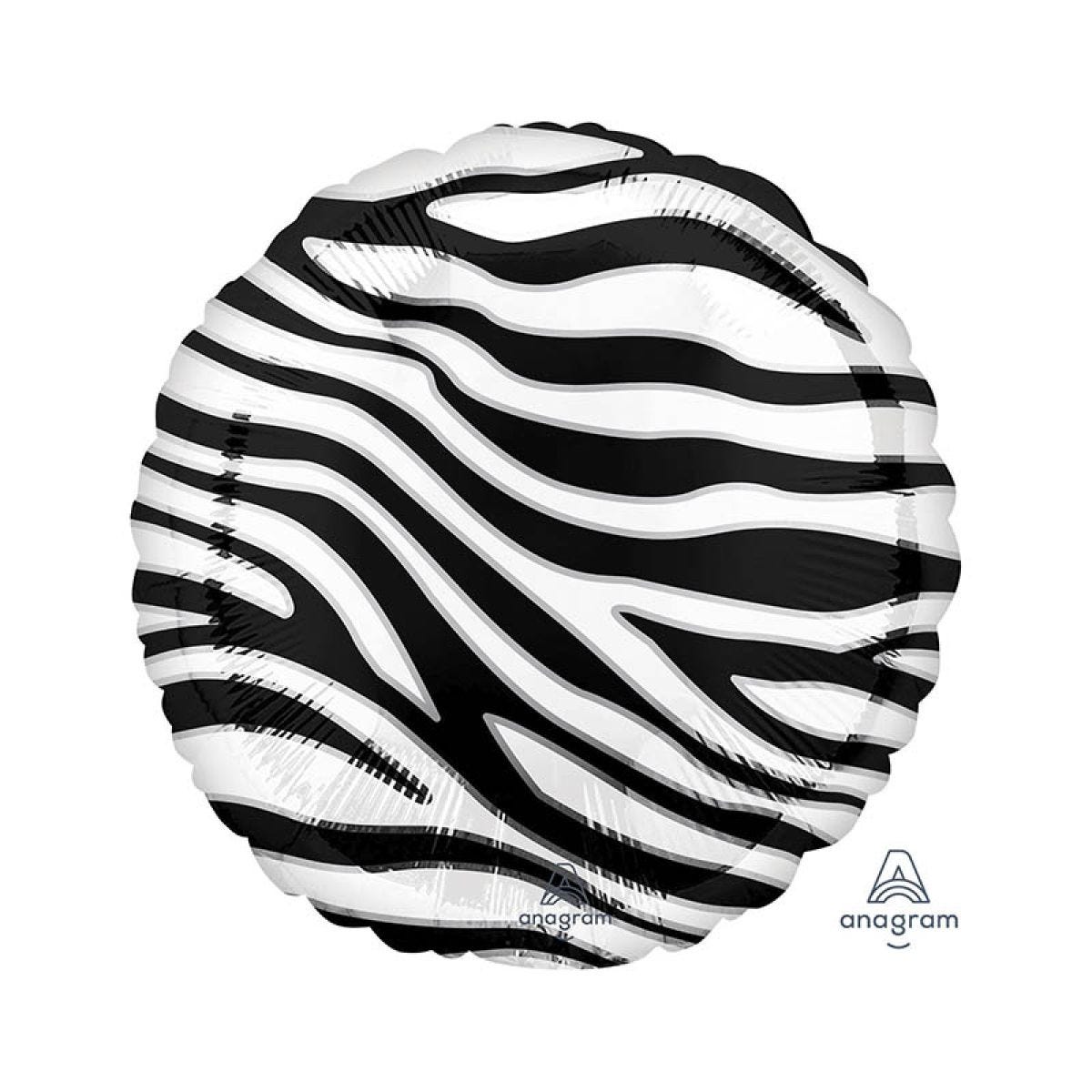 Zebra Print Balloon - 18" Foil