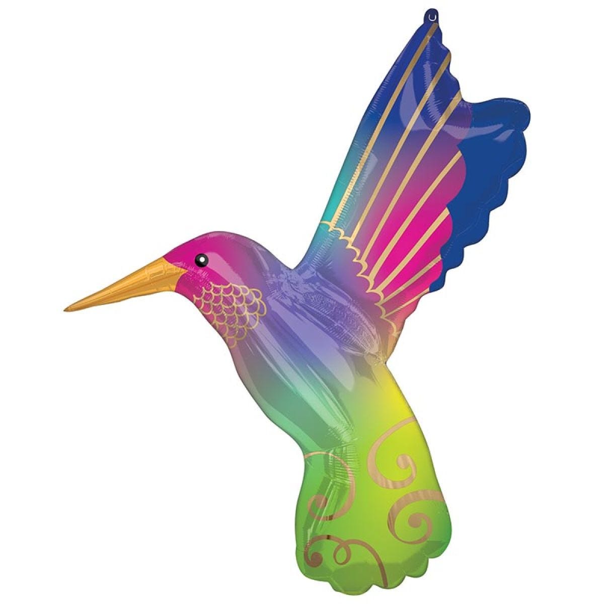 Hummingbird Supershape Balloon - 29" x 36" Foil