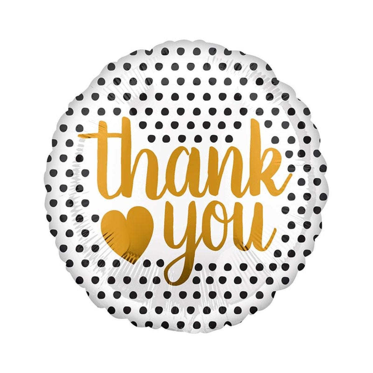 Thank You Modern Dots Balloon - 18" Foil