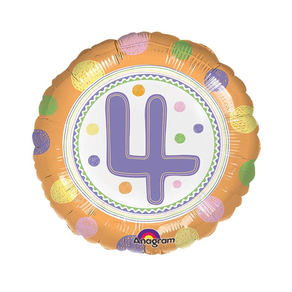 Age 4 Spot Balloon - 18" Foil