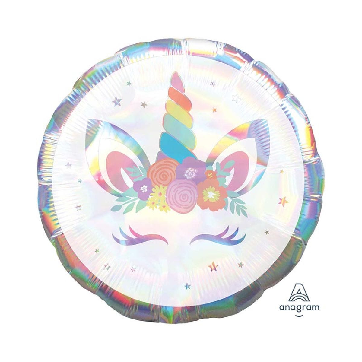 Iridescent Unicorn Balloon - 18" Foil