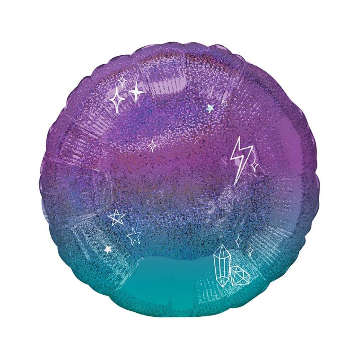 Sparkle Orange Ombre Balloon - 18" Foil